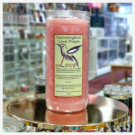 Hummingbird-Pink-jumbo-candle-on-Gold-Plate