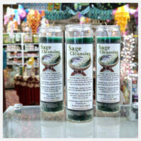 Salvia con lámparas oídas