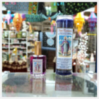 San Cipriano Spray & Candle Set with lamps overheard