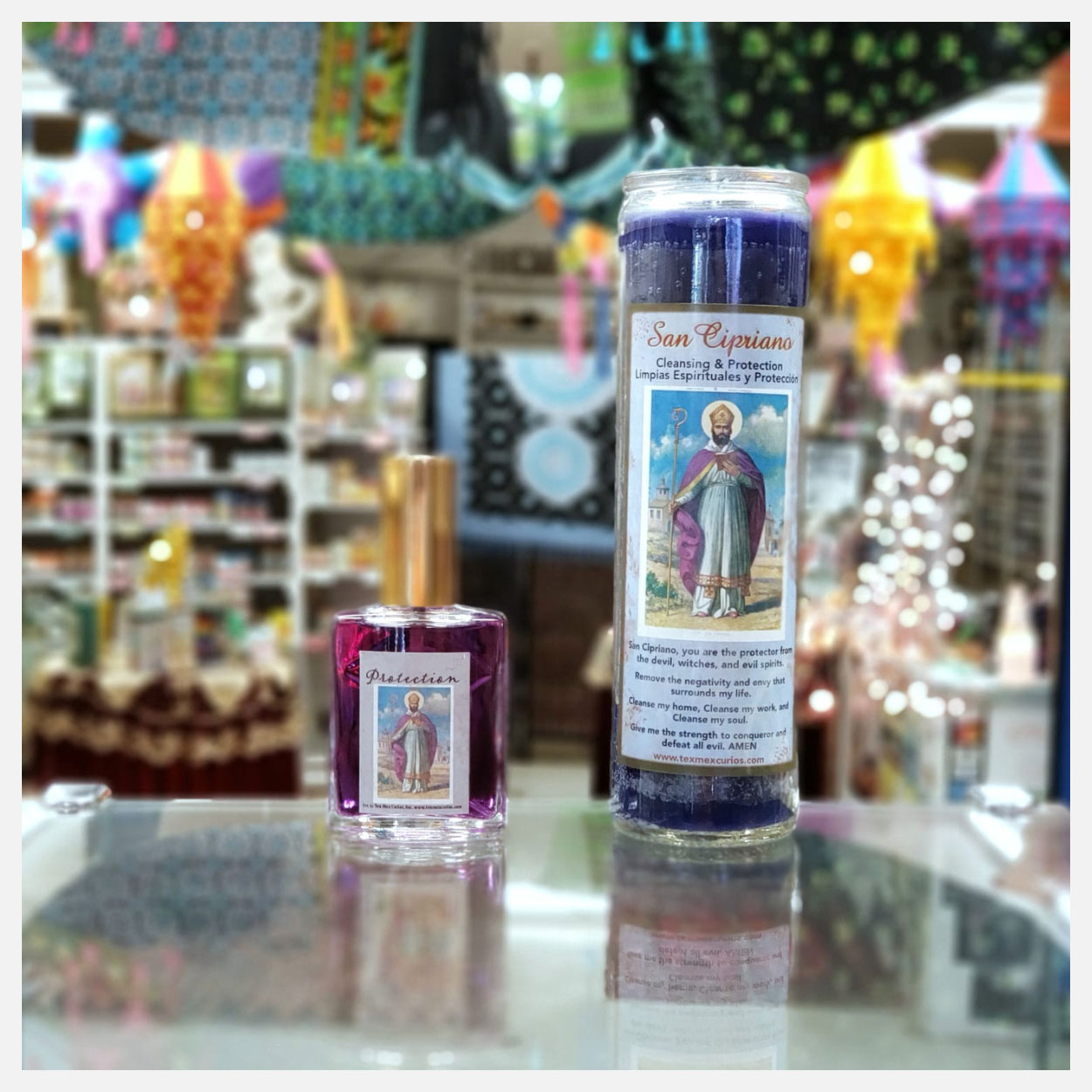 San-Cipriano-Spray-&-Candle-Set-with-lamps-overheard San Cipriano Spray & Candle Set with lamps overheard